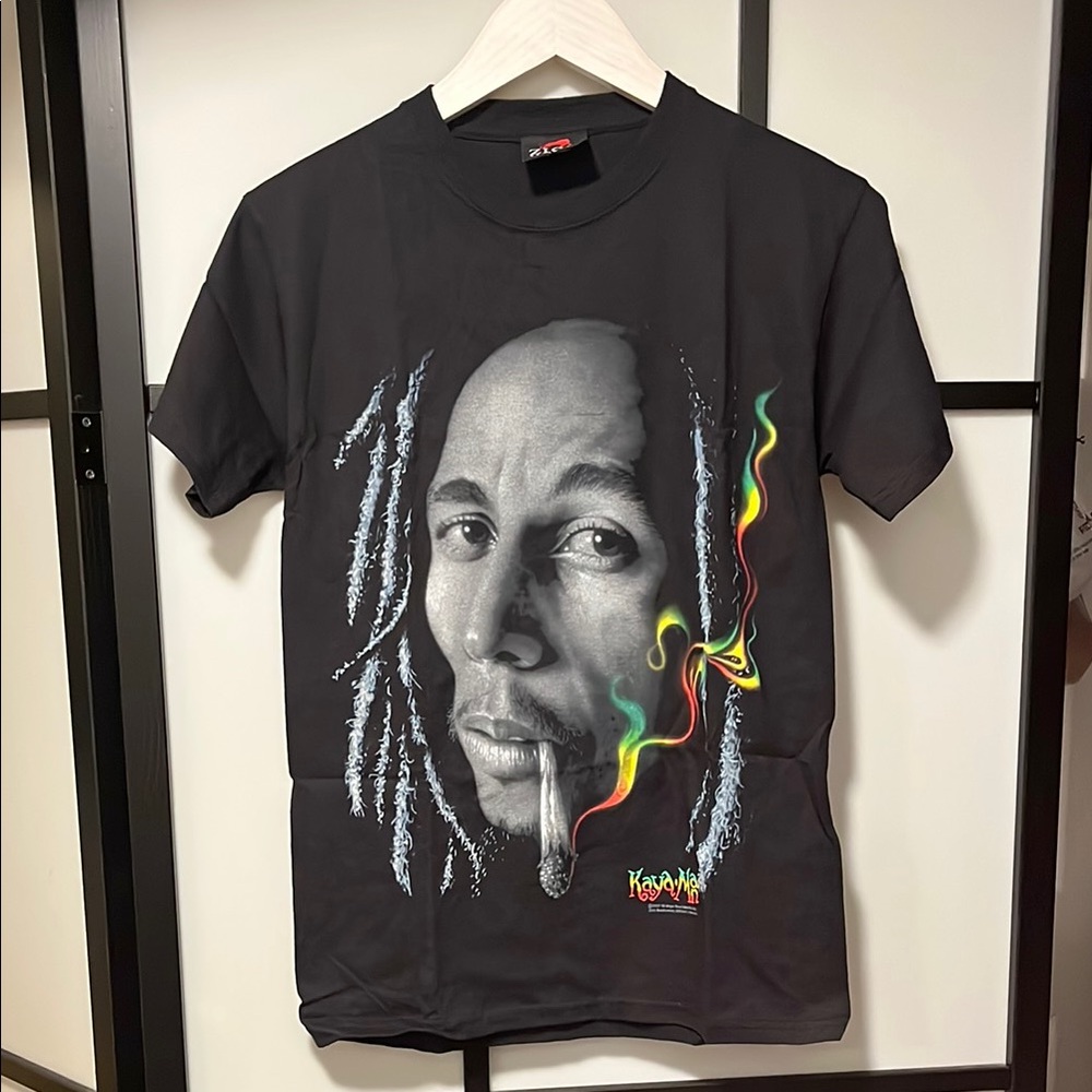 Bob Marley Zion Rootswear Black Short Sleeve Tee Unisex Size Small